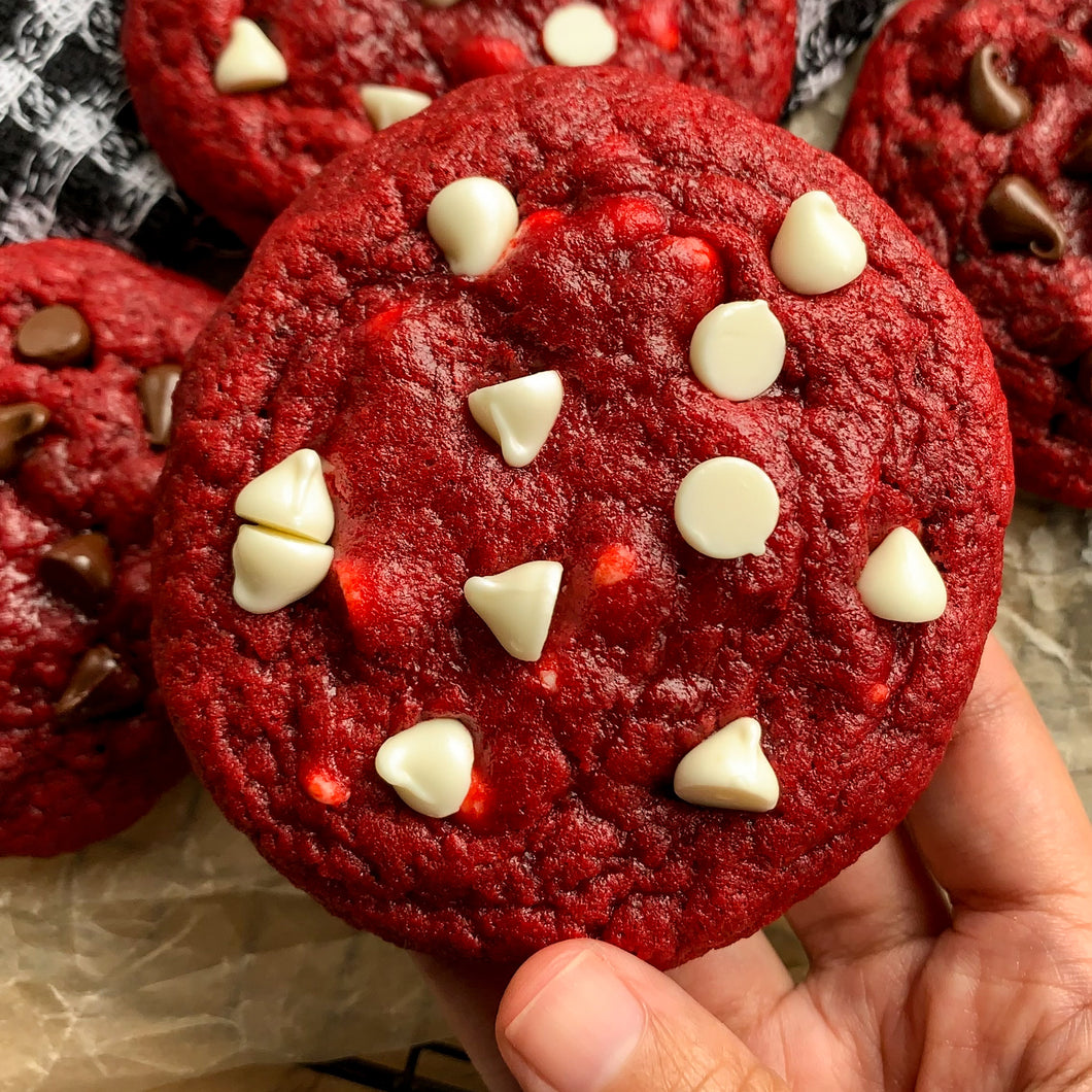 Chunky Red Velvet Cookies